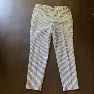 Black and cream patterned pants